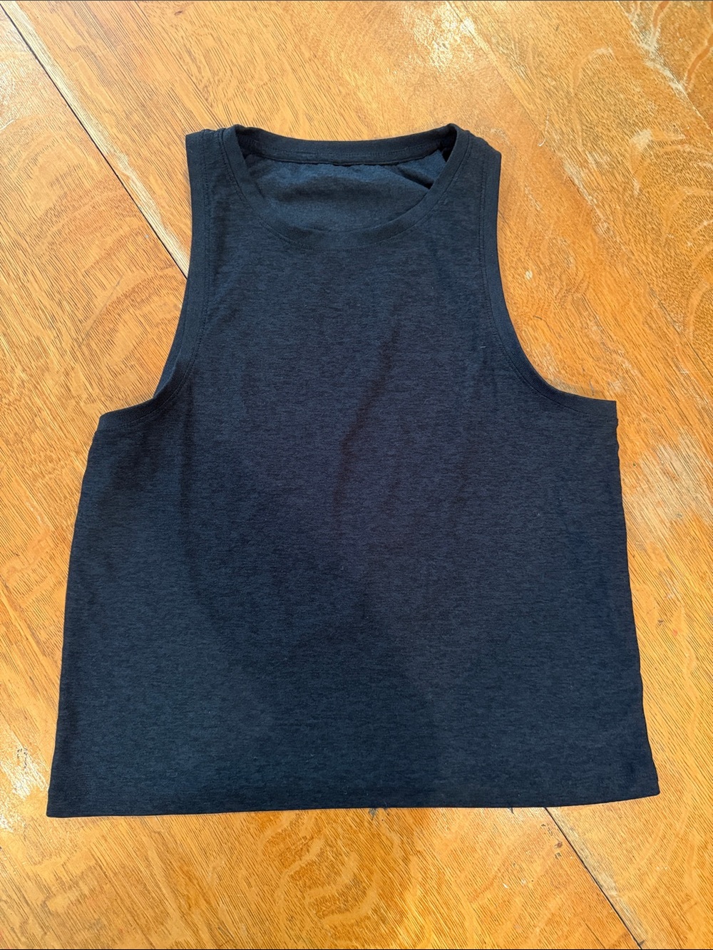 Beyond Yoga Black Cropped Muscle Tank